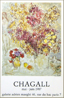 Fleurs Sechees,1975/マルク・シャガール【Marc Chagall】ポスター