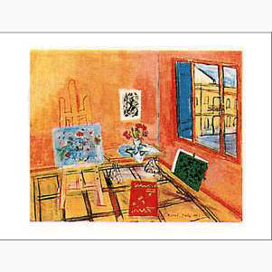 Studio with Bouquet/ラウル・デュフィ【Raoul Dufy】ポスター