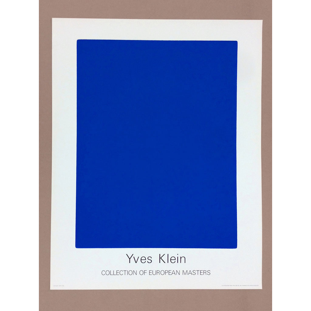 IKB65/イヴ・クライン【Yves Klein】ポスター | アトリエフォロン