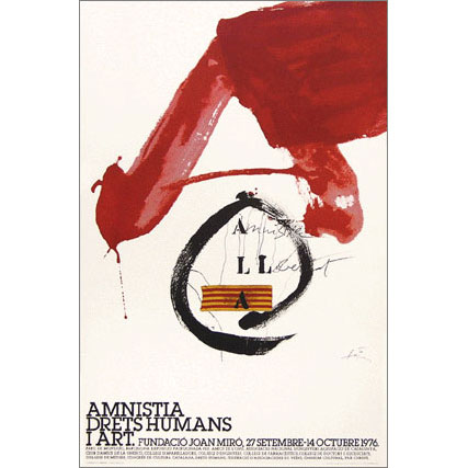 Amustia, Drets Humans I art 1976/アントニ・タピエス【Antoni Tapies 